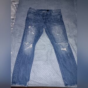 H & M Mens Distressed Denim